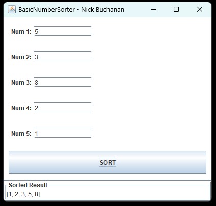 BasicNumberSorter.java