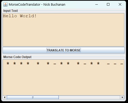 MorseCodeTranslator.java