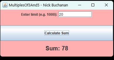 MultiplesOf3And5.java