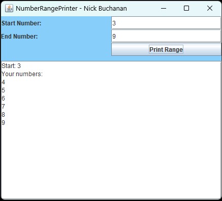 NumberRangePrinter.java