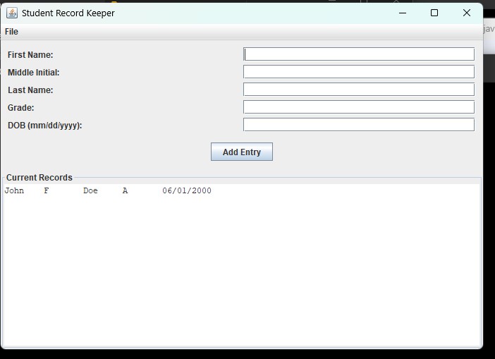 StudentRecordApp.java