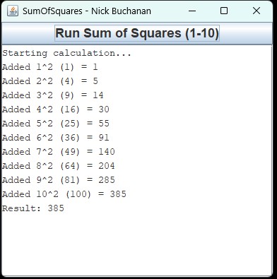 SumOfSquares.java