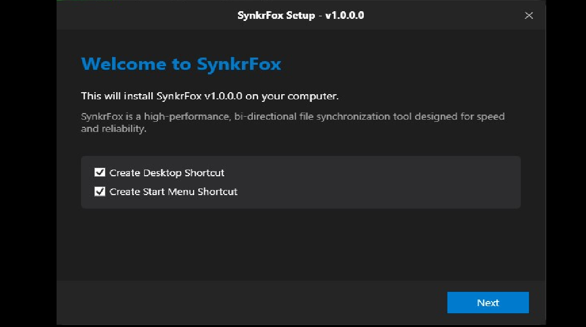 SynkrFox Screenshot 1 - Folder Pairing
